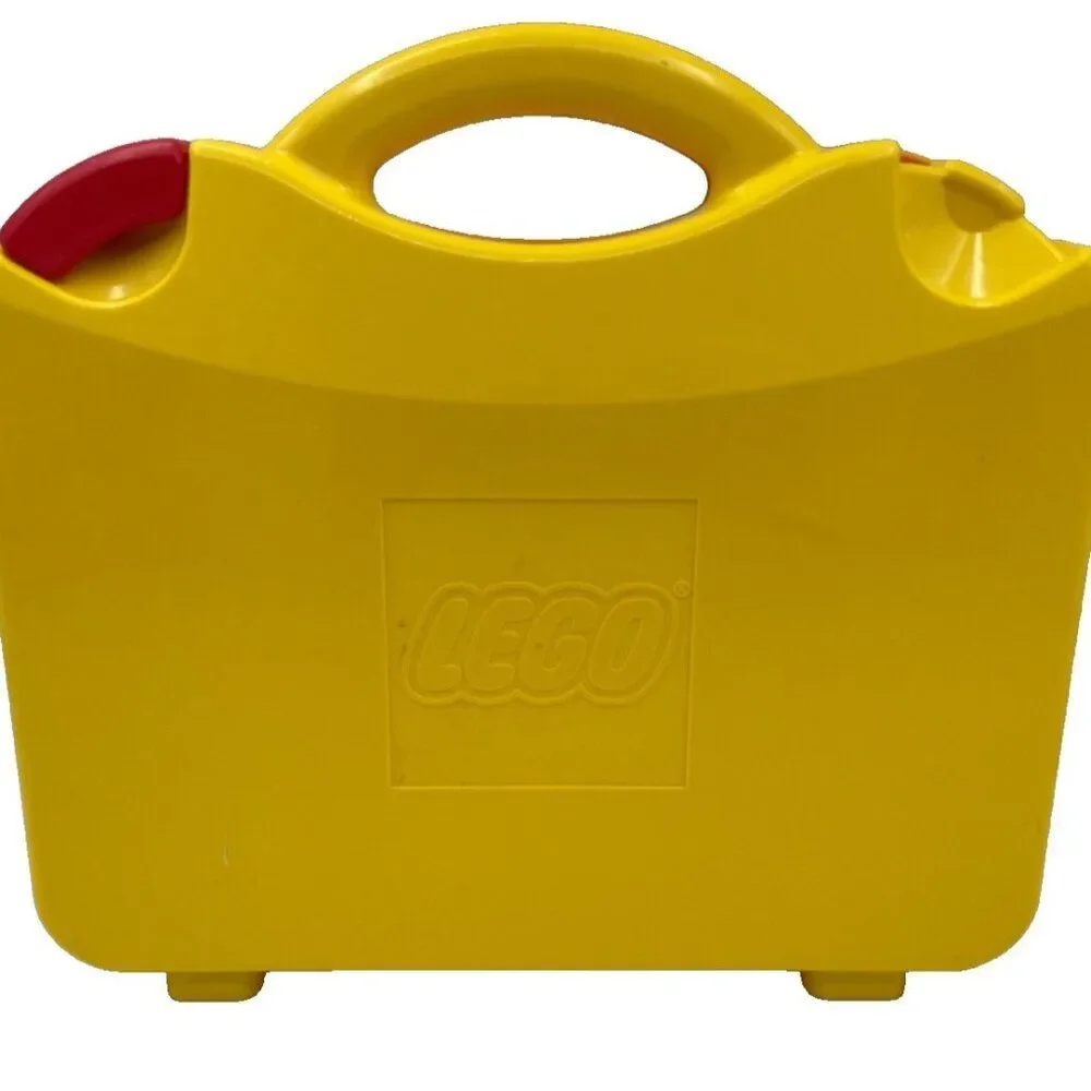 Lego Carrying Case Organizer Storage Container Yellow 11